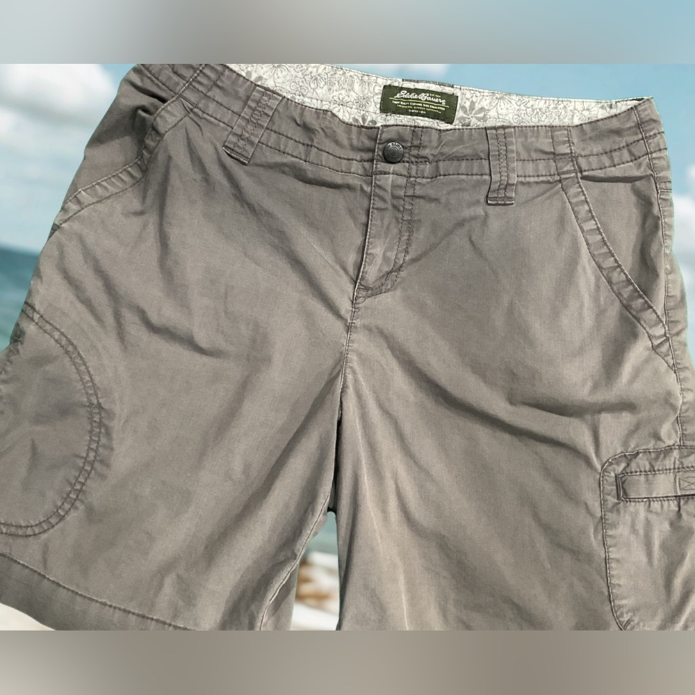 Eddie Bauer Women’s Cargo Shorts in Gray